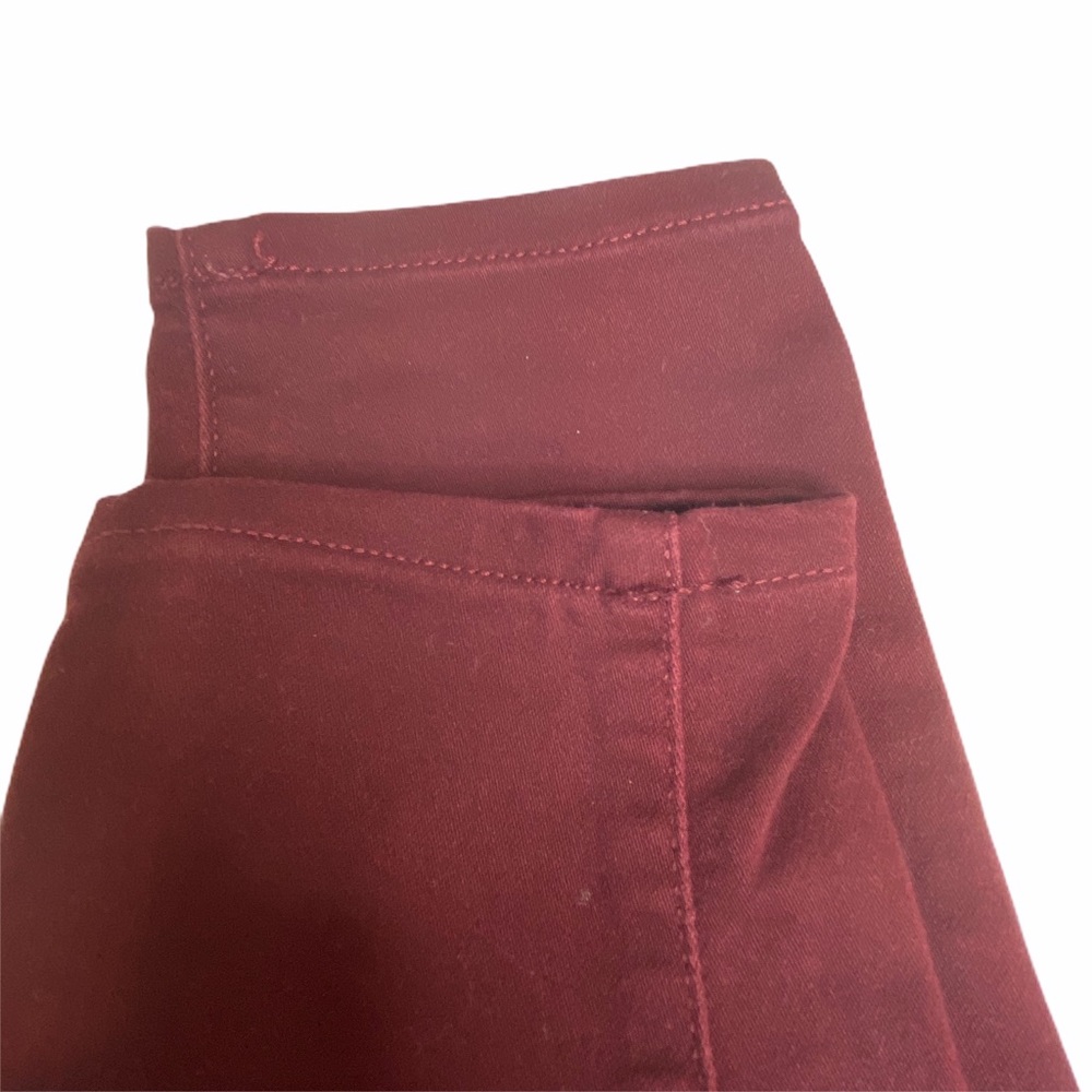 Aeropostale High Waisted Skinny Burgundy Jeggings - Picture 8 of 16